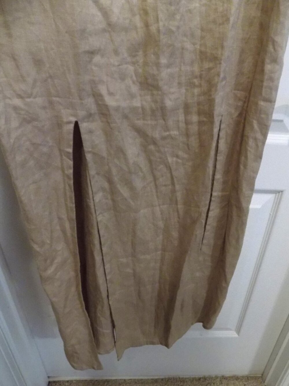 MYRAH PENALOZA Aura Slip 100% Linen Dress One Size Tan Beige NWOT - Picture 5 of 12